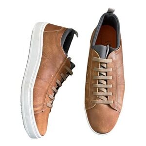 Martin Dingman Cameron Pebble Grain Leather leather sneaker sz 10